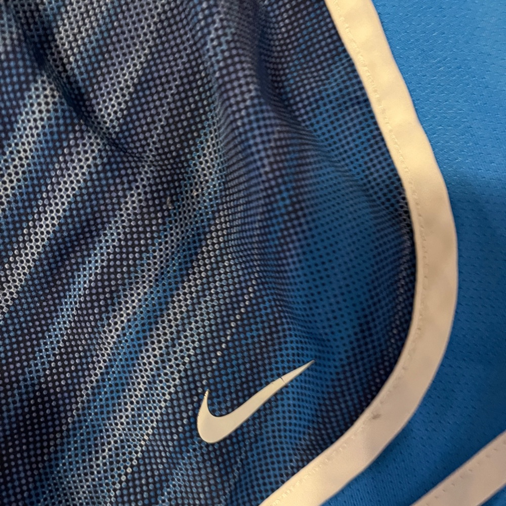 Blue Nike shorts